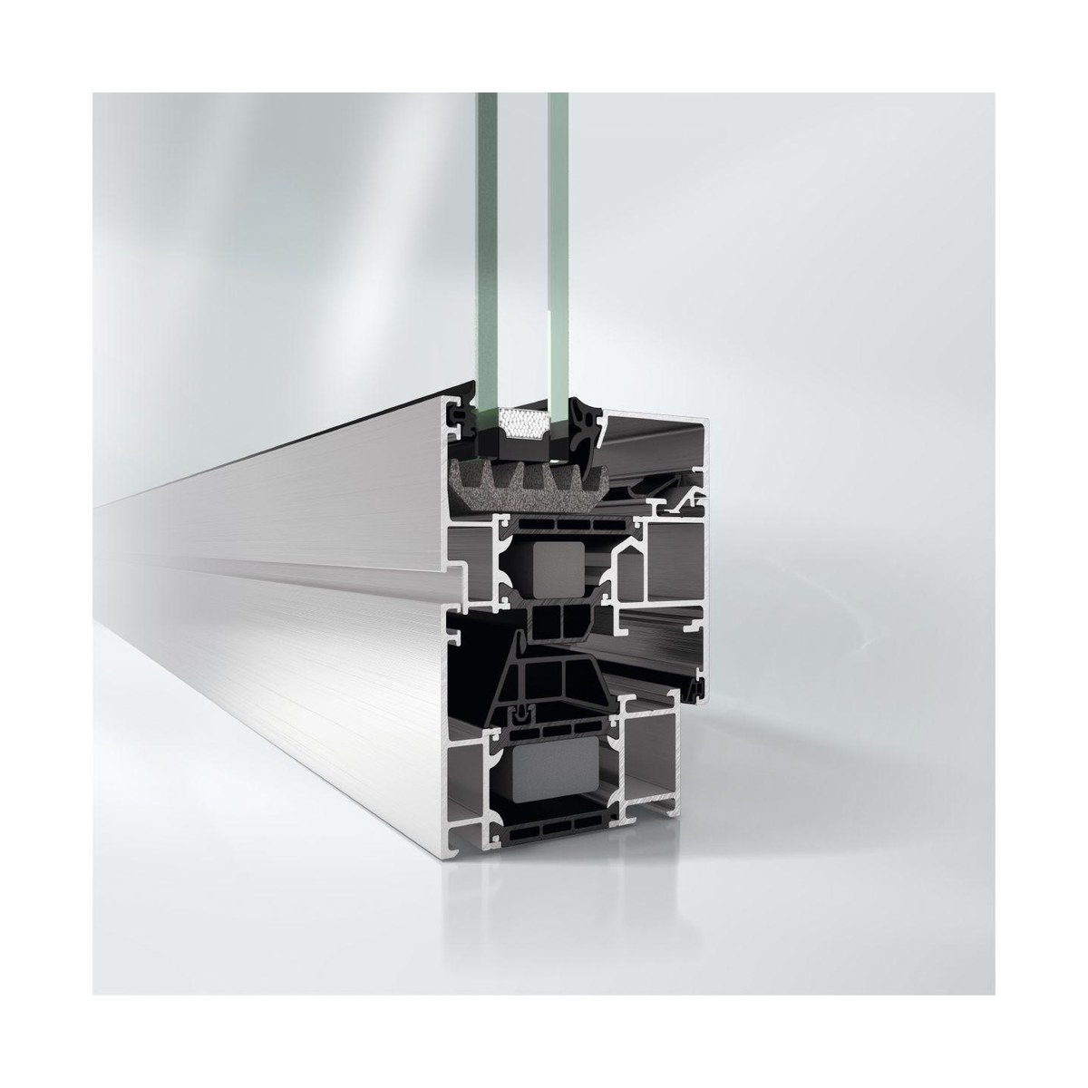 Sectiune sistem Schuco AWS70 pentru tamplarie aluminiu