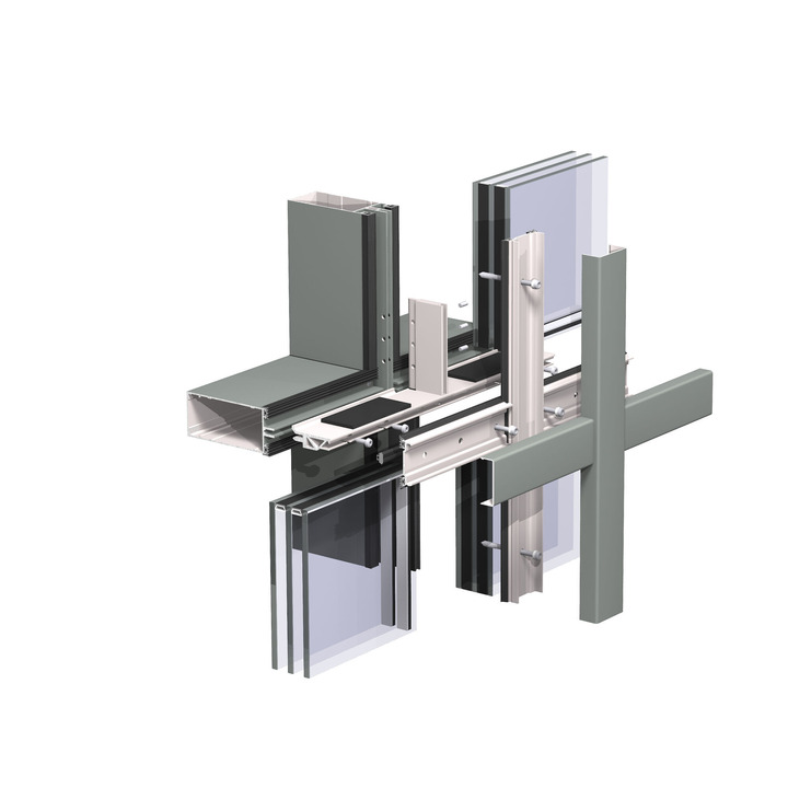 Pereti cortina Reynaers ConceptWall 50 pentru fatade vitrate